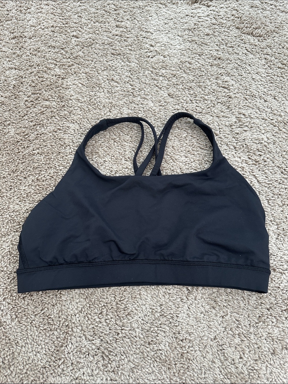 lululemon athletica Black Strappy Sports Bralette